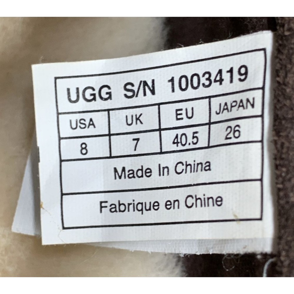 UGG Men’s 8 Alder Suede Slip On Loafers Sheepskin Lining Black Slippers 1003419 - Picture 9 of 16
